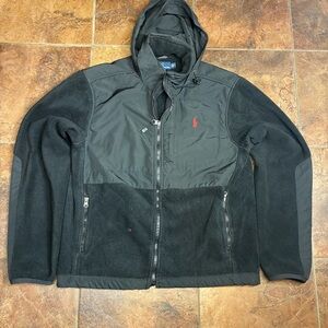 Vintage Polo by Ralph Lauren Black Hooded Jacket